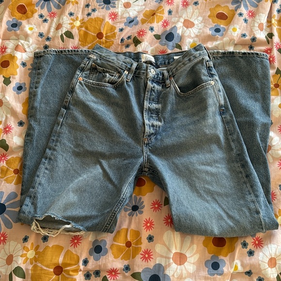 Citizen of Humanity Sabine Straight Jeans In Gretta Wash Sz 27 EUC Distressed - Picture 5 of 8